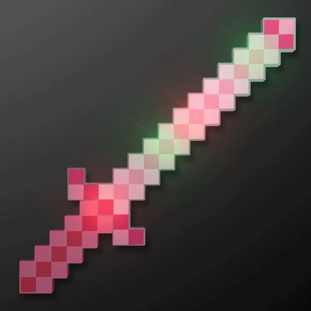Alt view image 2 of 2 - Blinkee A9090 LED Pixelated Pink Warrior Sword