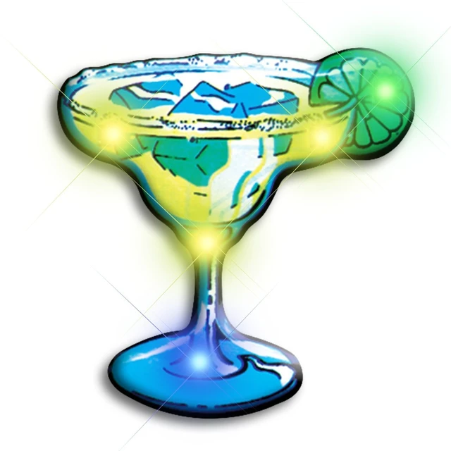 Alt view image 2 of 2 - Blinkee 3280000 Margarita Flashing Body Light Lapel Pins