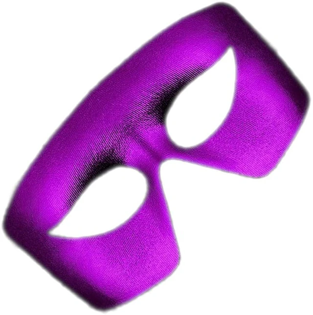Alt view image 2 of 3 - Blinkee MPNLMMG Mardi Gras Masquerade Non-Light Up Metallic Mask for Men &Women, Purple
