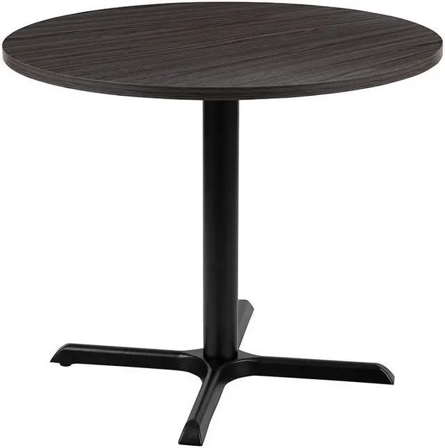 Alt view image 7 of 20 - 36" Round Multi-Purpose Conference Table in Rustic Gray
