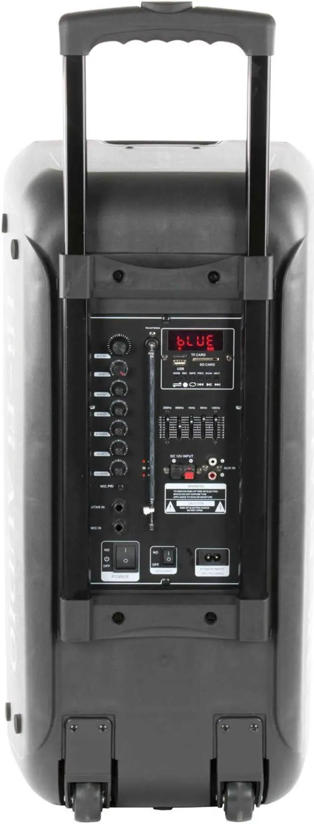 Alt view image 5 of 10 - Qfx PBX100 Portable Bluetooth Party Speaker System