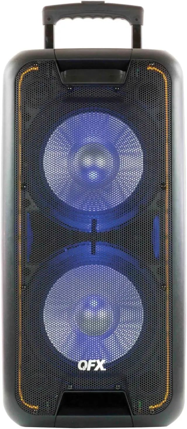 Alt view image 7 of 10 - Qfx PBX100 Portable Bluetooth Party Speaker System