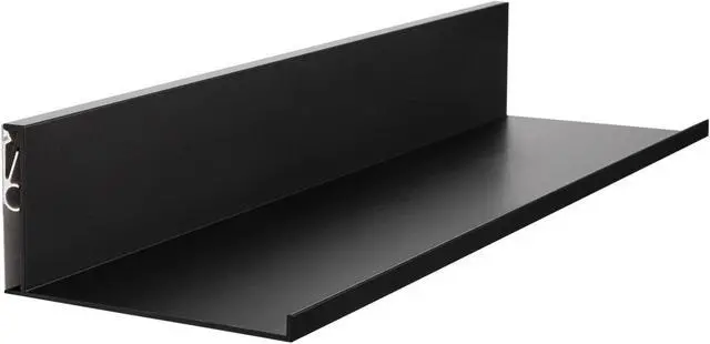 Alt view image 2 of 13 - Hangman L-18-B 18-Inch No-Stud Floating Shelf (Black Powder Coat)