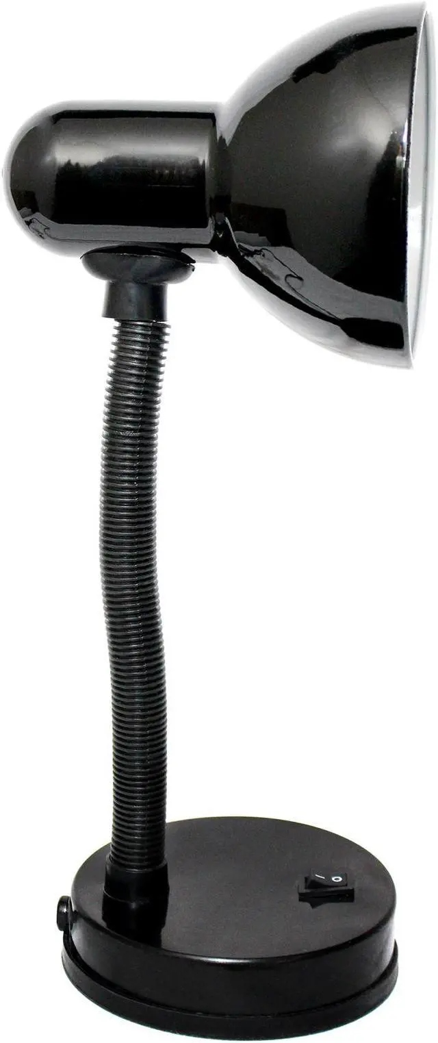 Alt view image 2 of 7 - Simple Designs Basic Metal Desk Lamp with Flexible Hose Neck