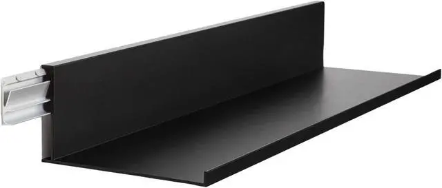 Alt view image 3 of 13 - Hangman L-18-B 18-Inch No-Stud Floating Shelf (Black Powder Coat)
