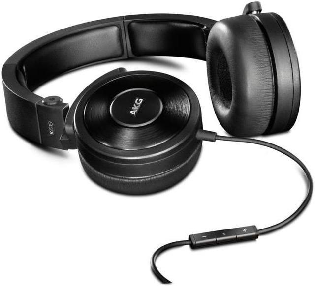 K619 Premium DJ Headphones with Mic (Black) - Newegg.com