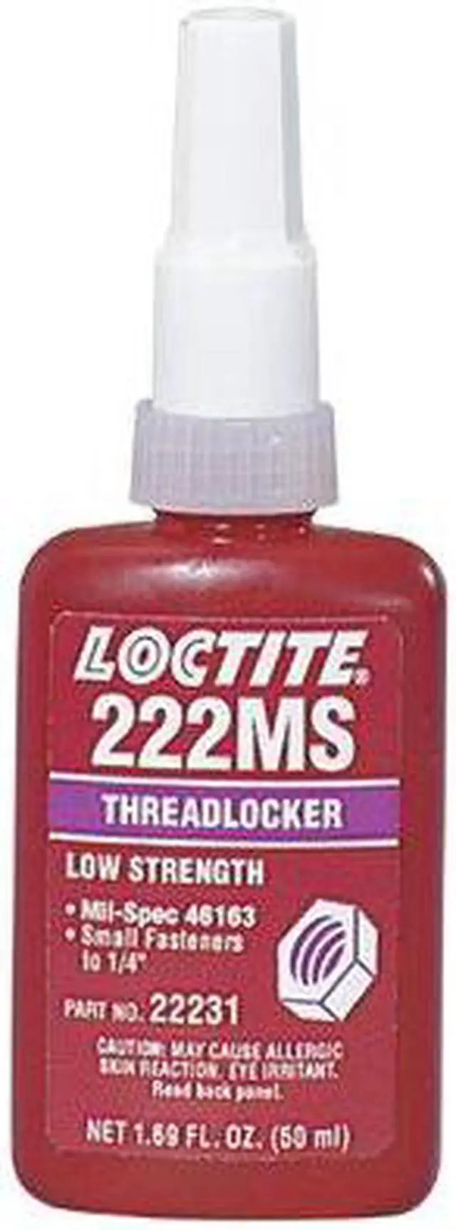 Alt view image 2 of 4 - LOCTITE 135335 Threadlocker, LOCTITE 222MS, Purple, Low Strength, Liquid, 250