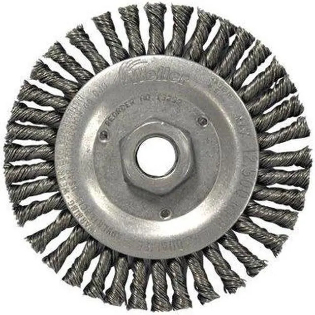 Alt view image 2 of 6 - WEILER 94043 Wire Wheel Wire Brush, 4-1/2", 3/16" W