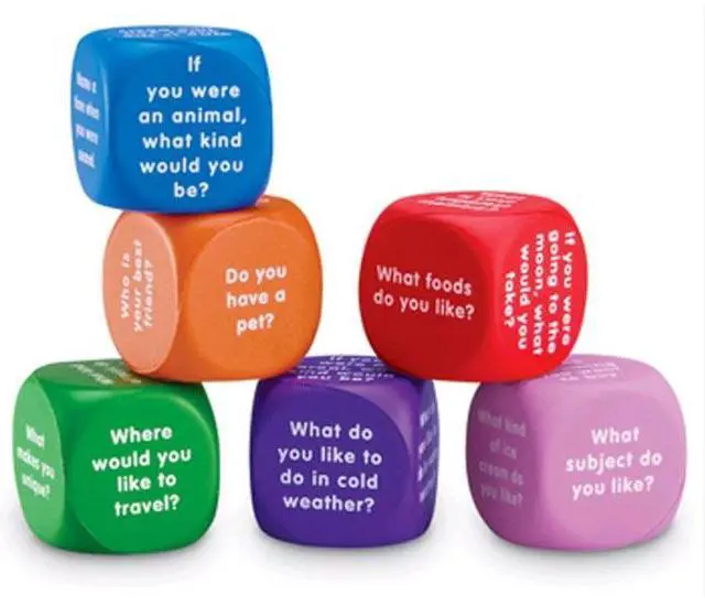 Alt view image 2 of 5 - Learning Resources Conversation Cubes 7300