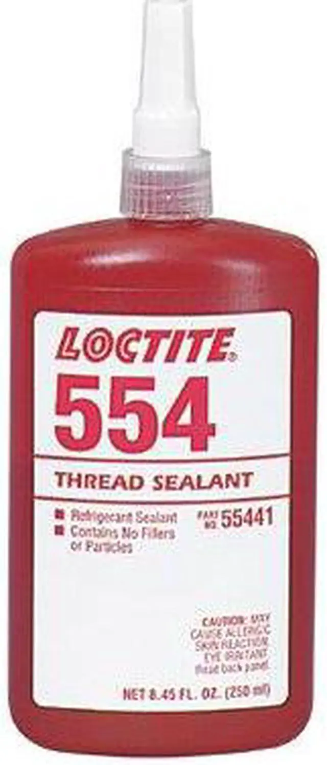 Main image of LOCTITE 135489 Pipe Thread Sealant 8.5 fl oz, Bottle, 554, Red, Liquid