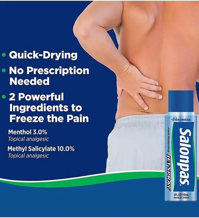 Alt view image 3 of 6 - Salonpas Pain Relieving Jet Spray - 4 oz