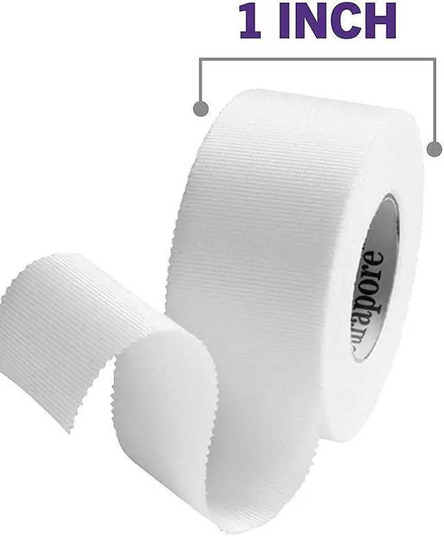 Alt view image 5 of 6 - Nexcare Durapore Durable cloth Tape 1 Inch X 10 Yards, (Pack of 2), From the #1 Leader in US Hospital Tapes