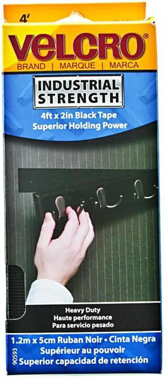 Alt view image 2 of 11 - VELCRO(R) brand Industrial Strength Tape 2"X4'-Black