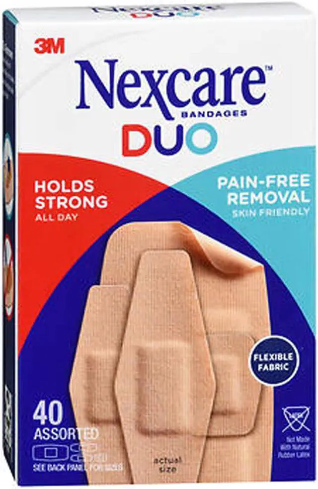 Main image of Nexcare DUO Bandages Assorted 40/Pack (DSA-40)
