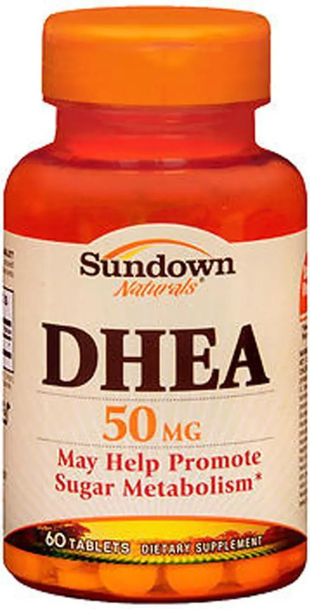 Alt view image 2 of 3 - Sundown DHEA Energy Enhance Dietary Supplement Tablets, 50 mg, 60-Count Bottles (Pack of 3)