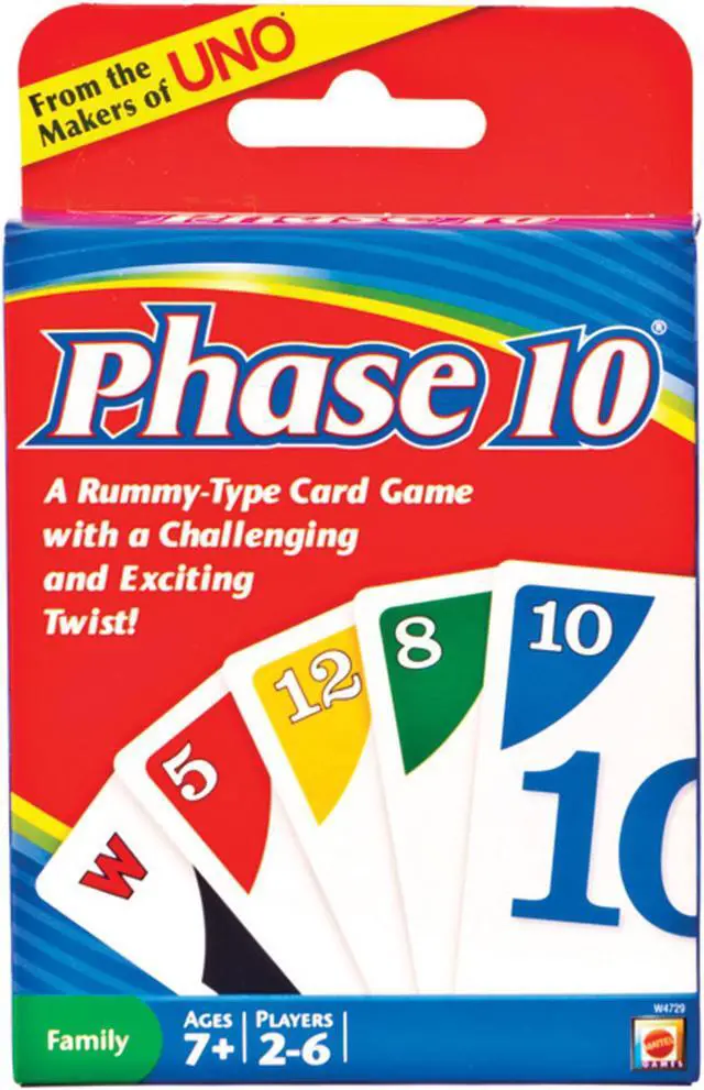 Alt view image 6 of 7 - Mattel Sales Corp W4729 Mattel Sales Corp W4729 Phase 10 Card Game