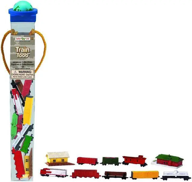 Alt view image 2 of 2 - Train Toob Mini Figures Safari Ltd
