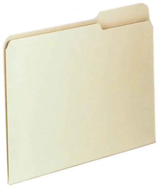 Main image of Pendaflex Essentials File Folders 1/3 Cut Top Tab Letter Manila 100/Box 75213