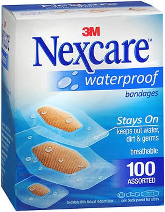 Alt view image 2 of 7 - Nexcare Waterproof Bandages Family Pack, Assorted Sizes, Tan, 100 Count