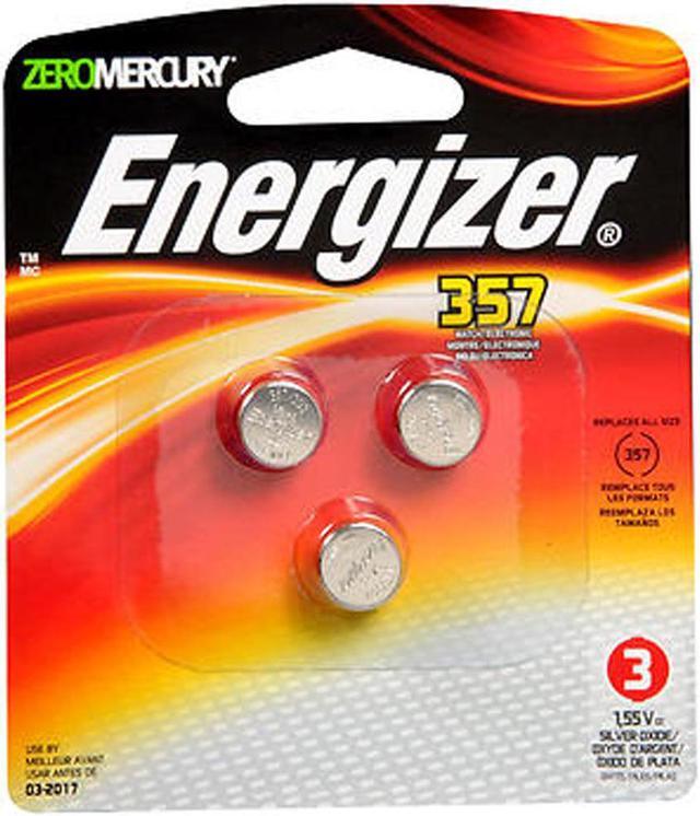 Main image of ENERGIZER Silver Oxide 357/303 357BPZ-3 1.5V Battery, 3-pack