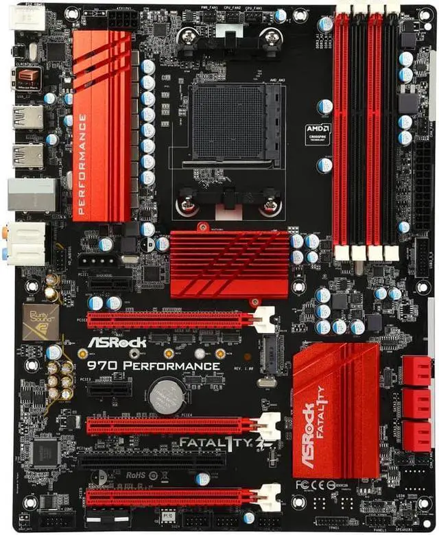 Alt view image 3 of 3 - ASRock 970 Performance AM3+ AMD 970 SATA 6Gb/s USB 3.0 ATX AMD Motherboard