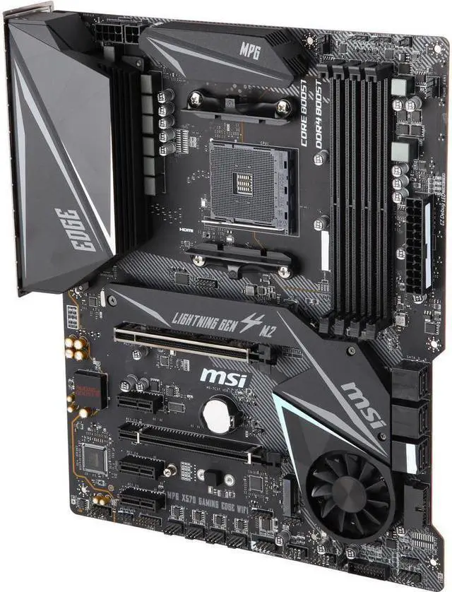 Alt view image 7 of 7 - MSI MPG X570 GAMING EDGE WIFI Gaming Motherboard AMD AM4 SATA 6Gb/s M.2 USB 3.2 Gen 2 HDMI ATX