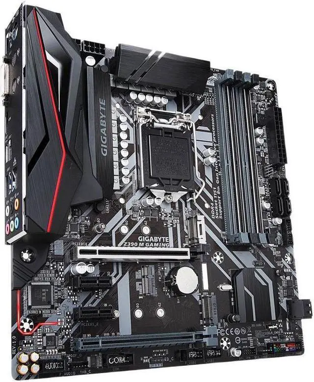 Alt view image 4 of 6 - GIGABYTE Z390 M GAMING LGA 1151 (300 Series) Intel Z390 HDMI SATA 6Gb/s USB 3.1 Micro ATX Intel Motherboard