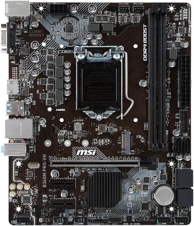 Refurbished: MSI PRO B360M PRO-VH LGA 1151 (300 Series) Intel B360