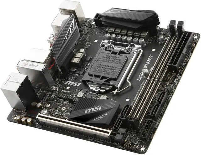 Alt view image 4 of 5 - MSI Z370I GAMING PRO CARBON AC LGA 1151 (300 Series) Intel Z370 HDMI SATA 6Gb/s USB 3.1 Mini ITX Intel Motherboard