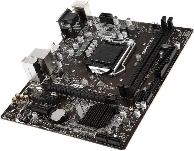 Alt view image 2 of 5 - MSI H310M PRO-VDH LGA 1151 (300 Series) Intel H310 HDMI SATA 6Gb/s Micro ATX Intel Motherboard