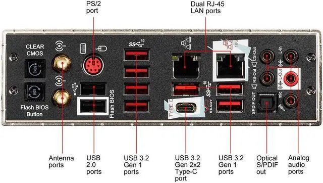 Alt view image 7 of 7 - MSI Creator X299 LGA 2066 Intel X299 SATA 6Gb/s Extended ATX Intel Motherboard