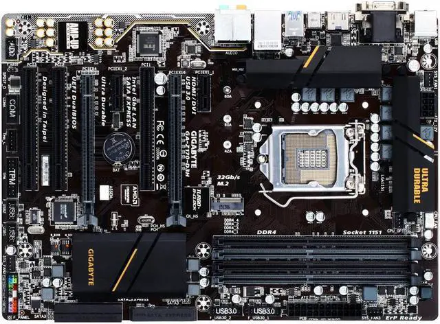 Main image of GIGABYTE GA-Z170-D3H LGA 1151 Intel Z170 HDMI SATA 6Gb/s USB 3.0 ATX Intel Motherboard