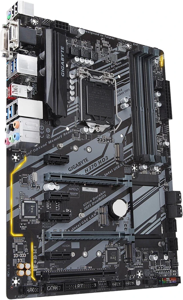 Refurbished: GIGABYTE H370 HD3 LGA 1151 H370 (300 Series) ATX