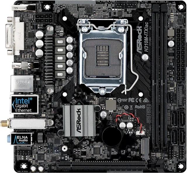 Refurbished: ASRock H310M-ITX/ac LGA 1151 H310 (300 Series) 8th