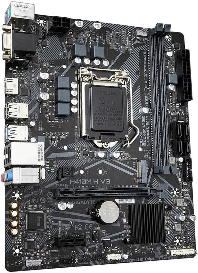 Main image of Gigabyte H410M H V3 LGA 1200 Intel H510 DDR4 Micro ATX Motherboard (H410M H V3)