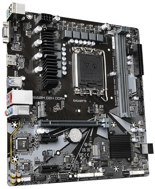 Alt view image 2 of 4 - Gigabyte B660M D2H DDR4 Motherboard B660 Socket LGA1700 12TH 13TH 14TH GEN CPU