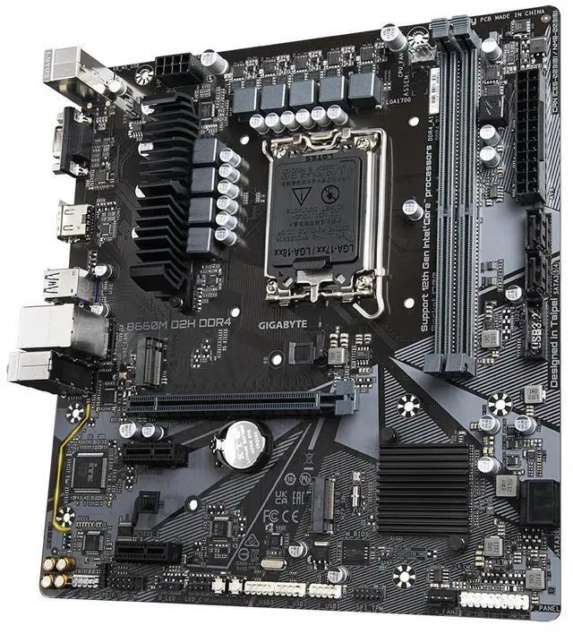 Alt view image 3 of 4 - Gigabyte B660M D2H DDR4 Motherboard B660 Socket LGA1700 12TH 13TH 14TH GEN CPU