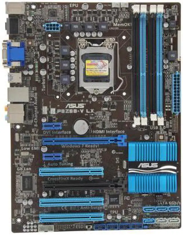 Alt view image 3 of 3 - ASUS P8Z68-V LX LGA 1155 Intel Z68 HDMI SATA 6Gb/s USB 3.0 ATX Intel Motherboard with UEFI BIOS