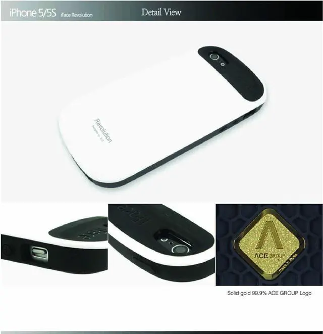 Alt view image 5 of 6 - iFace Revolution for Apple iPhone 5, iPhone 5S Case Perfect Grip / Anti Shock TPU Fit Skin Bumper Cover Case