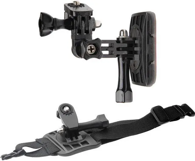 Alt view image 2 of 14 - Vivitar Pro Series Curved Helmet & Arm Mounts for GoPro & All Action Cameras