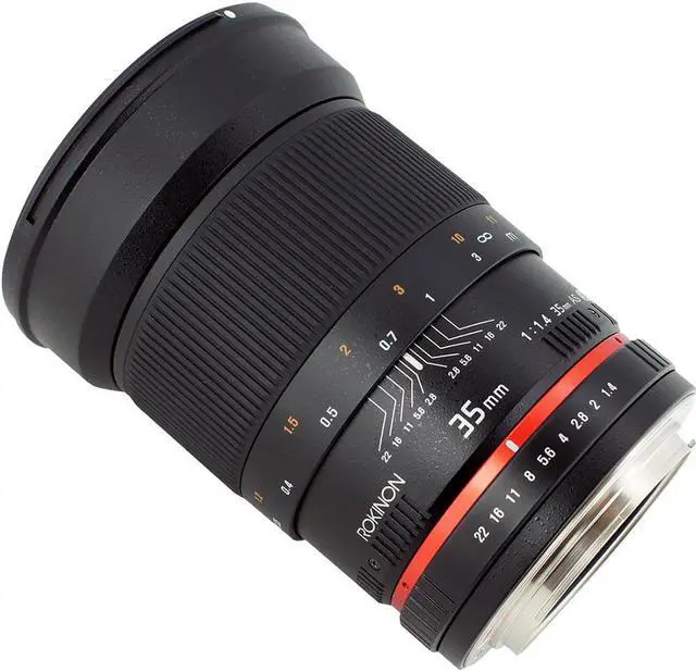 Alt view image 2 of 17 - Rokinon 35mm f/1.4 Aspherical Wide Angle Lens (for Sony Alpha E-Mount Cameras)