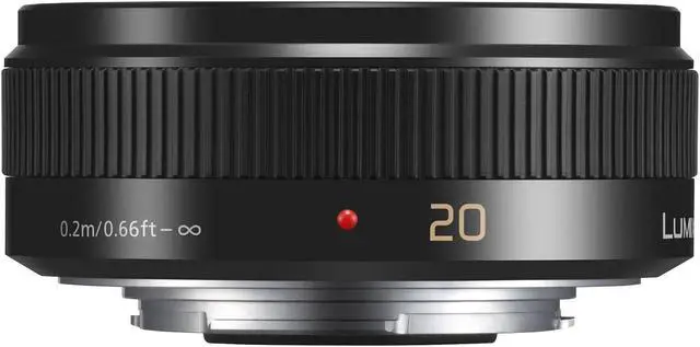 Alt view image 2 of 20 - Panasonic LUMIX G II 20mm f/1.7 ASPH. Lens (Black)