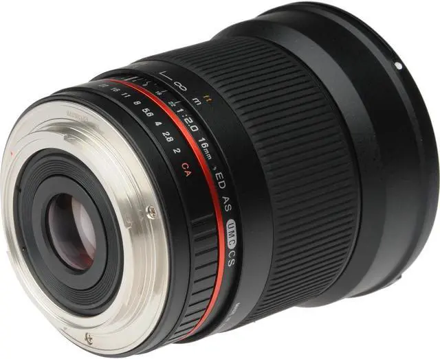 Alt view image 5 of 20 - Rokinon 16mm F/2.0 ED AS UMC CS Lens for Canon EF-S Mount #16M-C