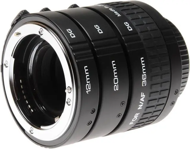 Alt view image 5 of 12 - Kenko Auto Extension Tube Set DG (12, 20 & 36mm Tubes) for Nikon