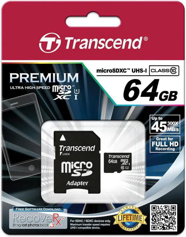 Alt view image 2 of 20 - 64gb Micro Uhs1 Class 10