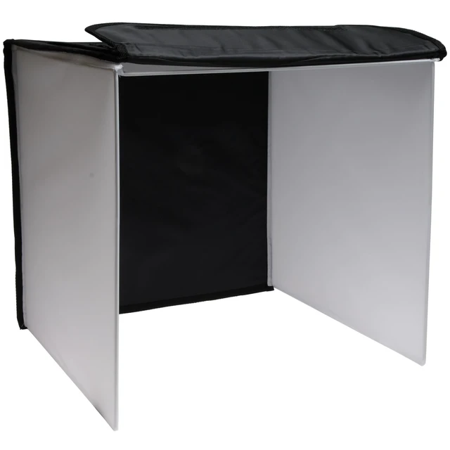Alt view image 2 of 12 - Xit Portable Light Box Photo Studio with 2 Backgrounds, 2 Lights, Tripod & Carrying Case