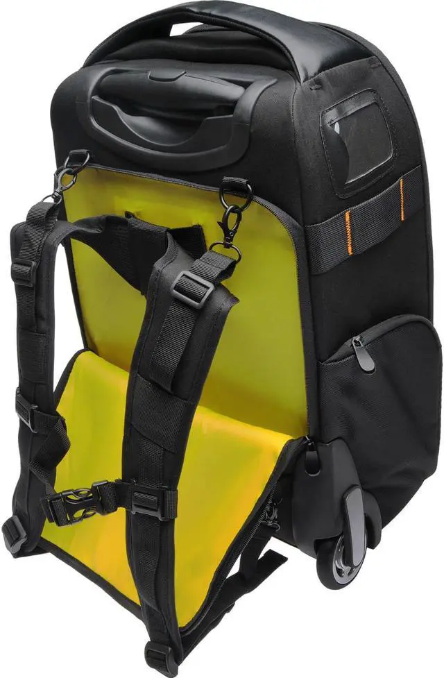 Alt view image 5 of 12 - Vivitar Series 1 Trolley DSLR Camera Backpack Case with Wheels (Black)