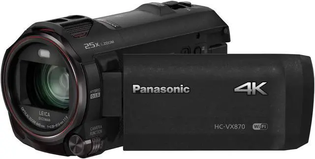 Alt view image 2 of 20 - Panasonic HC-VX870 4K Ultra HD Camcorder #HC-VX870K