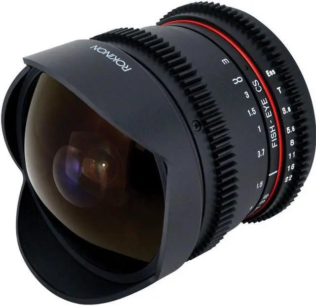 Alt view image 5 of 12 - Rokinon 8mm t/3.8 Fisheye Cine VDSLR Lens for Nikon #RKHD8MV-N