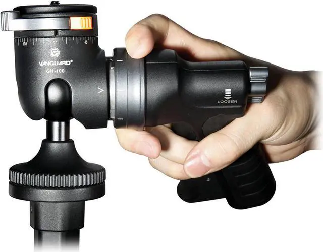 Alt view image 7 of 20 - Vanguard Aluminum Tripod Alta Pro 263AT w/ GH 100 Pistol Grip Ball Head,